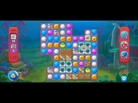 Fishdom Hard Level 10858 (with Double Lightning booster) @choraelmin