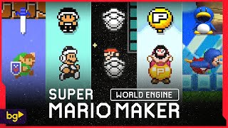 Super Mario Maker: World Engine | All Power-Ups (3.2.1)