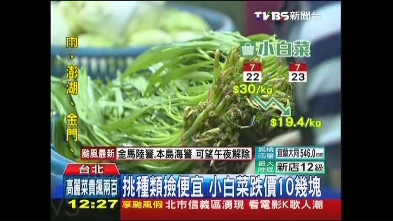 麥德姆撲台／挑種類撿便宜　小白菜跌價10幾元