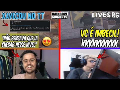 RAZAH COMENTANDO SOBRE O TWEET DO XAVECO 😍😂FANTAO DANDO RAGE NO PECHITO - MELHORES MOMENTOS LIVES R6