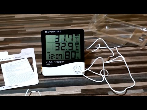 MCP Thermometer Hygrometer HTC-2 Room Thermometer with Humidity