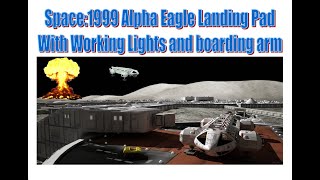 Space:1999 Sixteen 12 Moon base Alpha Landing Pad with Eagle