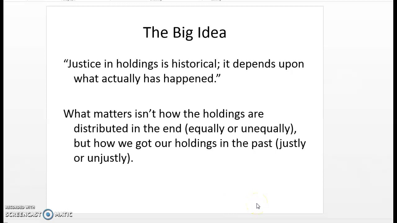 Nozick on Distributive Justice