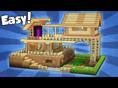 WiederDude Tutorials - Minecraft: Advanced Starter House Tutorial - How to Build a House in Minecraft / Easy /
