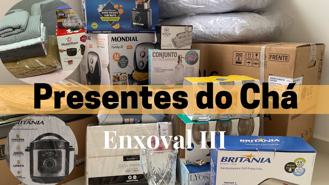 ABRINDO PRESENTES. ENXOVAL DE CASAMENTO | Panela de pressão elétrica Britânia, Liquidificador OSTER.