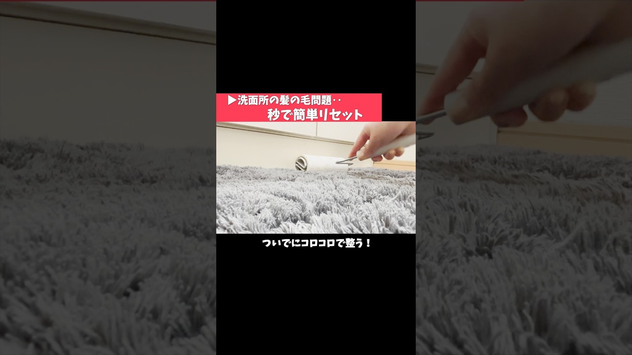 掃除機いらない洗面所の床掃除