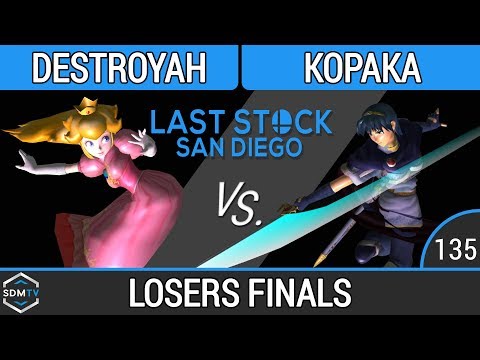 LSSD 135 - Destroyah (Peach) vs. Kopaka (Marth) - SSBM Losers Finals - Smash Melee