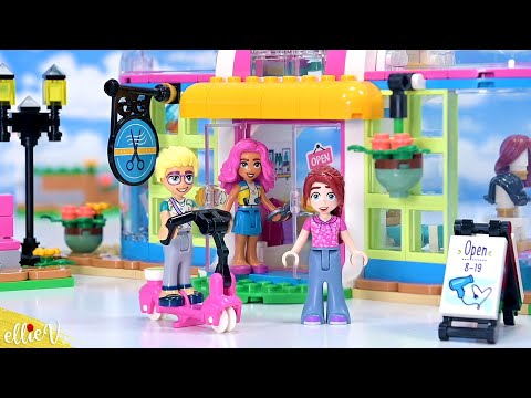 New renovated hair salon for Heartlake CIty! Lego Friends build & review