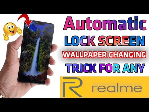 AUTOMATIC LOCK SCREEN WALLPAPER CHANGING TRICK FOR ANY REALME DEVICE | TOSHIN TECH  😘 Video