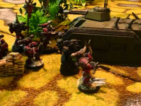 Word Bearers vs. Imperial guard - Battlepics.wmv