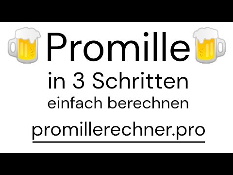 🍺 Promille in 3 Schritten einfach berechnen | promillerechner.pro