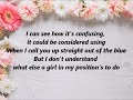 Lily Allen - Never Gonna Happen (Lyrics)