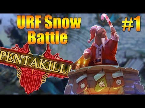 Winter URF Snow Battle - Best Pentakill Montage (League of Legends) Part 1 (URF 2018)