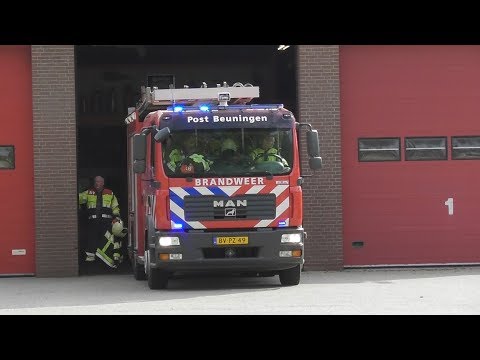 Prio 1 TS 08-4231 met spoed naar ongeval beknelling A50 Ewijk