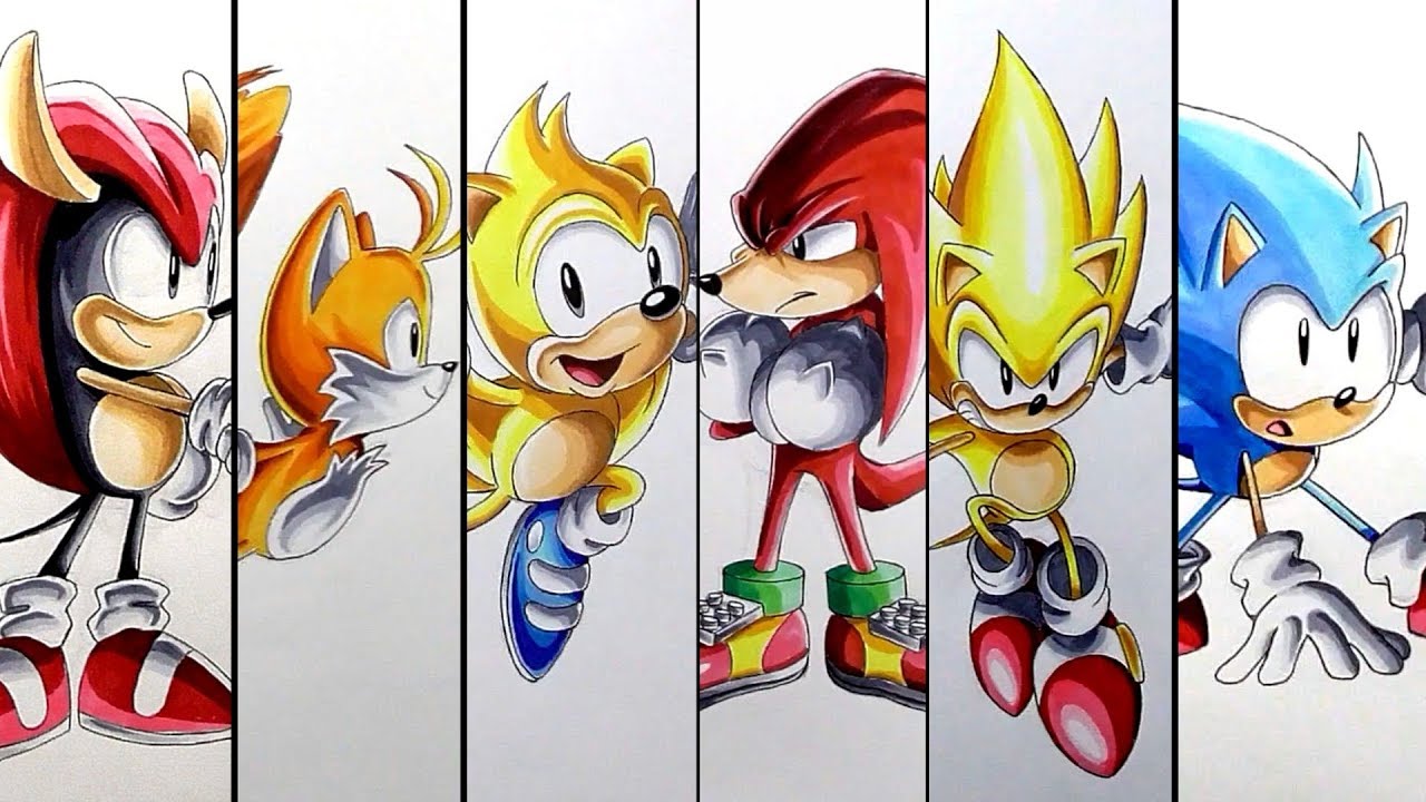 Drawing Sonic Mania Characters - Compilation 2