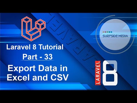 Laravel 8 Tutorial Export Data in Excel and CSV