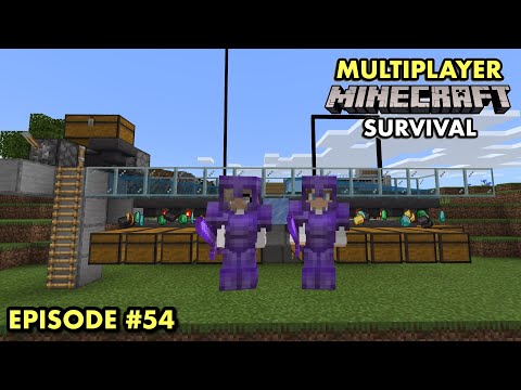 JC Playz - MAKING AN AUTOMATIC ITEM SORTER in Multiplayer Minecraft Survival (Ep.54)
