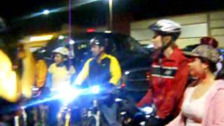 preview picture of video 'Windcrest ,Texas night bicycle ride'