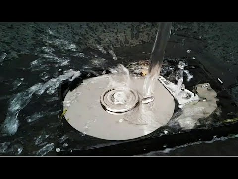 Hard Disk water Test | How a Hard Drive Works in slow Motion | The Slow mo Guys Slow Motion  Videos