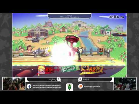 GUMS 14 Singles (Winner's Quarters) - Raffi-X (ROB) vs Lingling (Peach/Bayonetta)