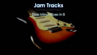 Slow Minor Blues Guitar Backing Track