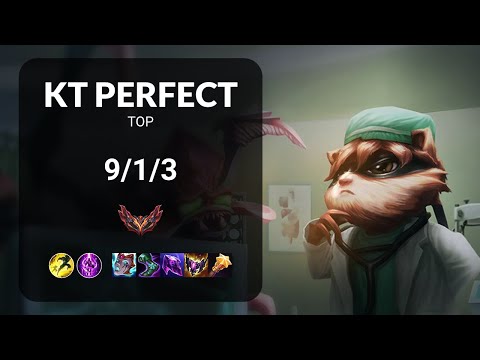 KT PerfecT Kennen vs Gnar TOP - KR GRANDMASTER Patch 14.22