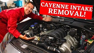 Porsche Cayenne Turbo S INTAKE MANIFOLD REMOVAL!