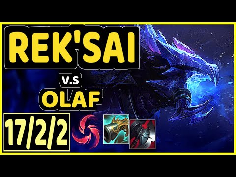 4LAN (REK'SAI) vs OLAF - 17/2/2 KDA JUNGLE GAMEPLAY - BR Ranked GRANDMASTER