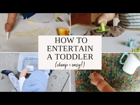 SIMPLE + CHEAP TODDLER ACTIVITIES | How To Entertain A Toddler Inside | Sensory Ideas For 2 Year Old