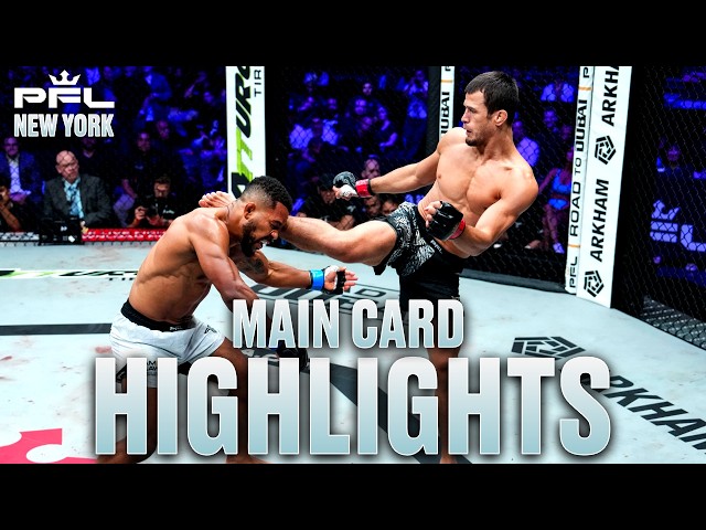 PFL New York Main Card Highlights | Nurmagomedov Stops Colgan