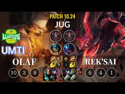 JAG UmTi Olaf vs Rek'Sai Jungle - KR Patch 10.24