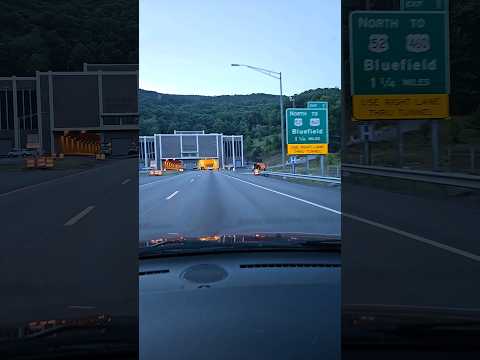 East River Long Tunnel I-77 Between Virginia & West Virginia #shorts #tunnel #mountains