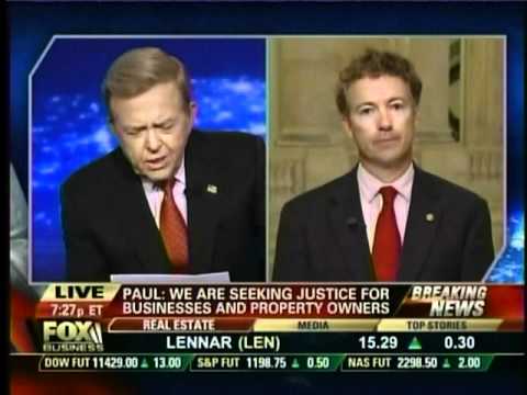 Sen. Rand Paul On Lou Dobbs Tonight - 10/12/11