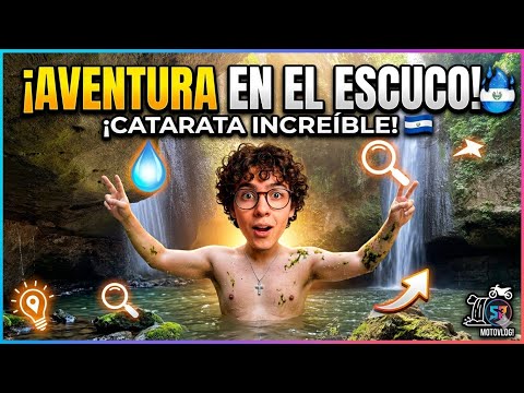 Visitando Cascada el Escuco en Santo Domingo de Guzmán en Sonsonate 