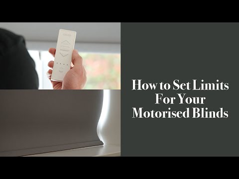 Part of a video titled How to Set Limits For Your Motorised Blinds | BlindsbyPost - YouTube