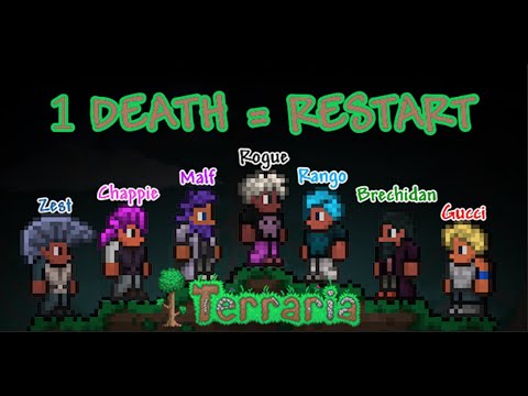 We tried Hardcore Co-op and it's a terrible challenge... | Terraria