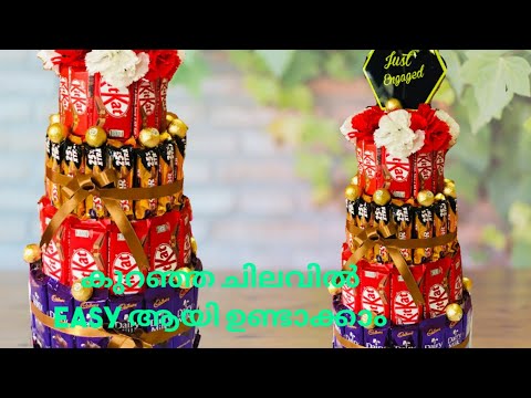chocolate tower | engagement hampers | DIY gift idea | chocolate bouquet