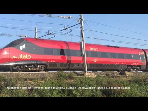 NTV8905  Treno 13 VENEZIA S.L.08.00 - PADOVA 08:26 - NAPOLI C.LE 13:20 09.09.2019