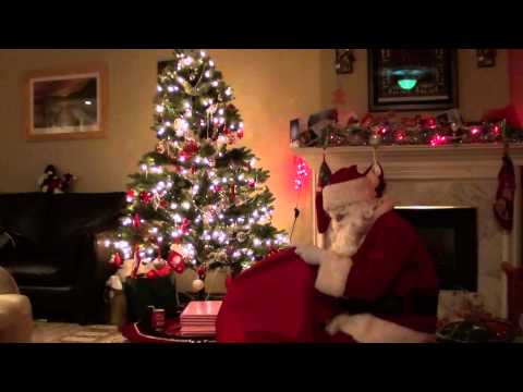 Santa's visit to our house.