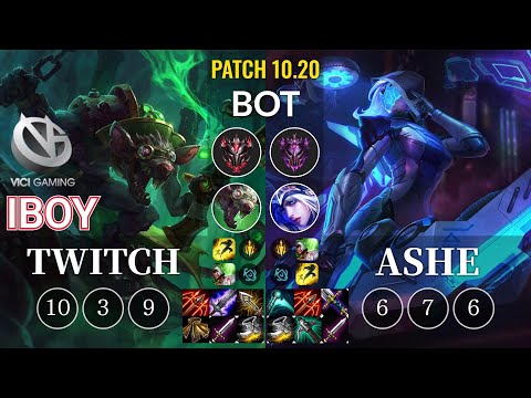 VG iBoy Twitch vs Ashe Bot - KR Patch 10.20