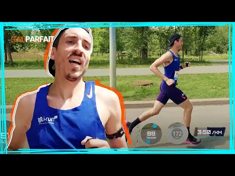 Un 5 km après un marathon ça tourne mal (3'09 au 1er km et puis 🍿👀)