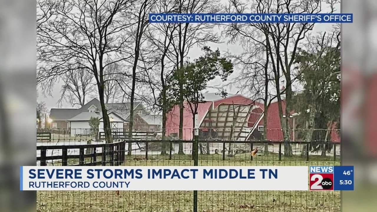 Severe storms impact Middle Tennessee