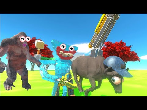 BUFFALO ARMED RUNNER CHALLENGES UNITS -  ANIMAL REVOLT BATTLE SIMULATOR