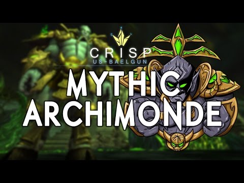 Crisp vs. Archimonde - Mythic Hellfire Citadel | EnhShaman PoV