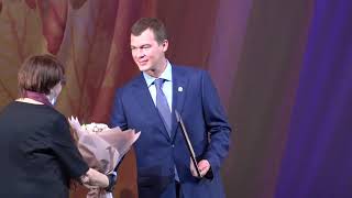 Перейти к новости Врио губернатора Михаил Дегтярев принял участие в торжественном приеме в честь Дня пожилого человека