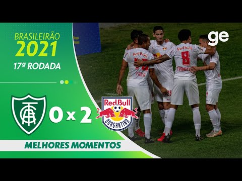 Gols e lances de América-MG x Red Bull Bragantino