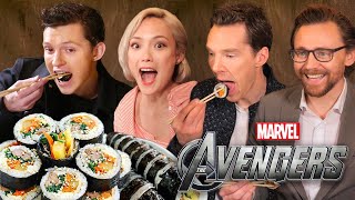AVENGERS Actors React to Korean Food!! video