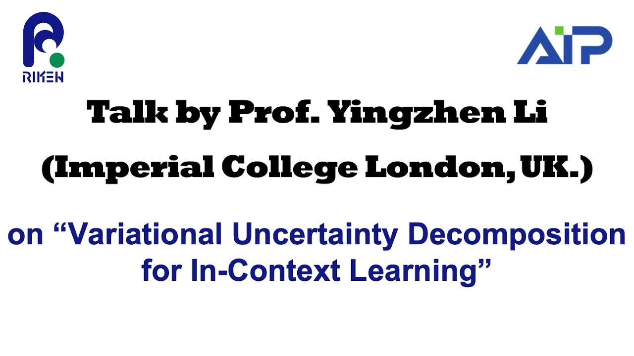 Talk by Prof. Yingzhen Li (Imperial College London)-20250901 thumbnails