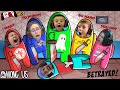 AMONG US w/ My Family but they BETRAY ME!  (FGTeeV #3 Collab w/ Funny Sentence Usernames)