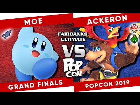 Fairbanks Popcon 2019: Moe (Kirby, Ridley) vs Ackeron (Banjo, Mario, etc) - SSBU GRAND FINALS